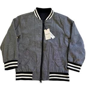 NWT Sovereign Code Reversible Bomber Jacket Black Oxford Kids XL